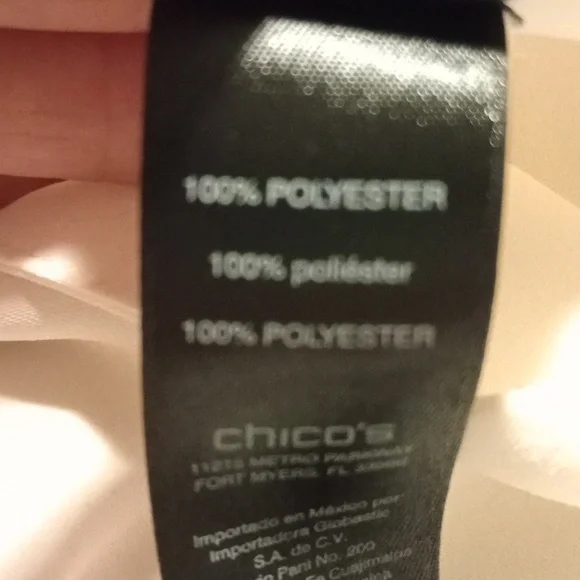 Chico's Blouse, Women, Ivory, Sleeves Butterfly Sleeves,Layers, 1 Chico/ M. USA - Picture 10 of 10